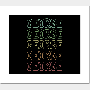 George Name Pattern Posters and Art